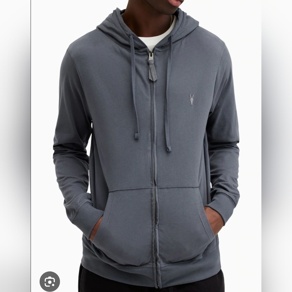 Men's Gray Brace Hoodie Sweater Size Small